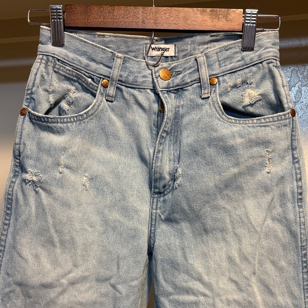 Wrangler Light Blue Straight Leg Jeans - Picture 5 of 6